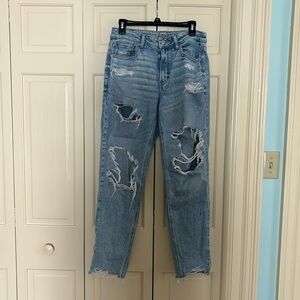 American Eagle Ripped Mom Jeans